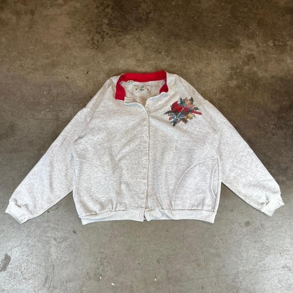 Vintage 90s Orvis grey button up jacket Womens Size S/M
